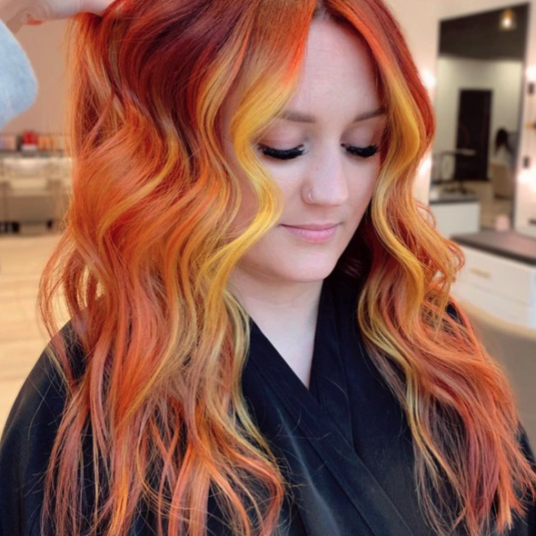 bright hair color near me, places to dye bright hair color, bright hair color the woodlands