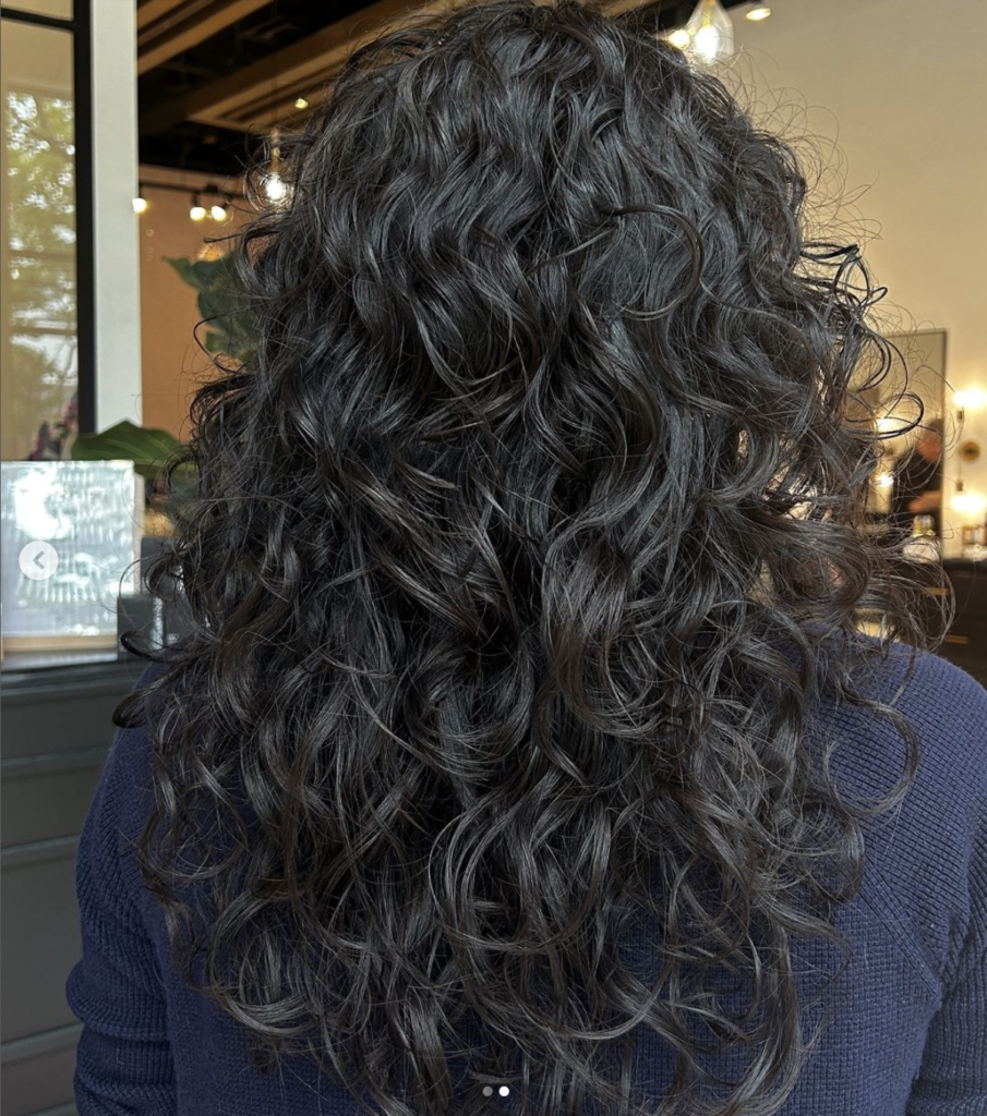 Layered Curly Haircut